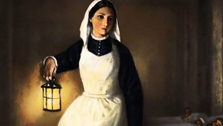 Florence Nightingale , lambalı kadın